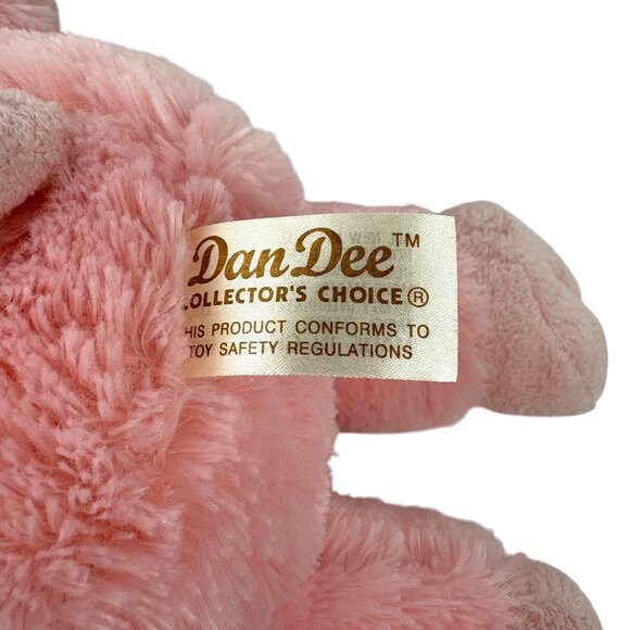 Dan Dee Collectors Choice Pink Plush Pig Stuffed Animal Toy 14" Hangtag - Picture 2 of 6